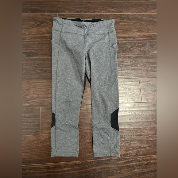 Lululemon Pace Rival Crop 19” Heathered Black/ Heathered Slate - Picture 2 of 5